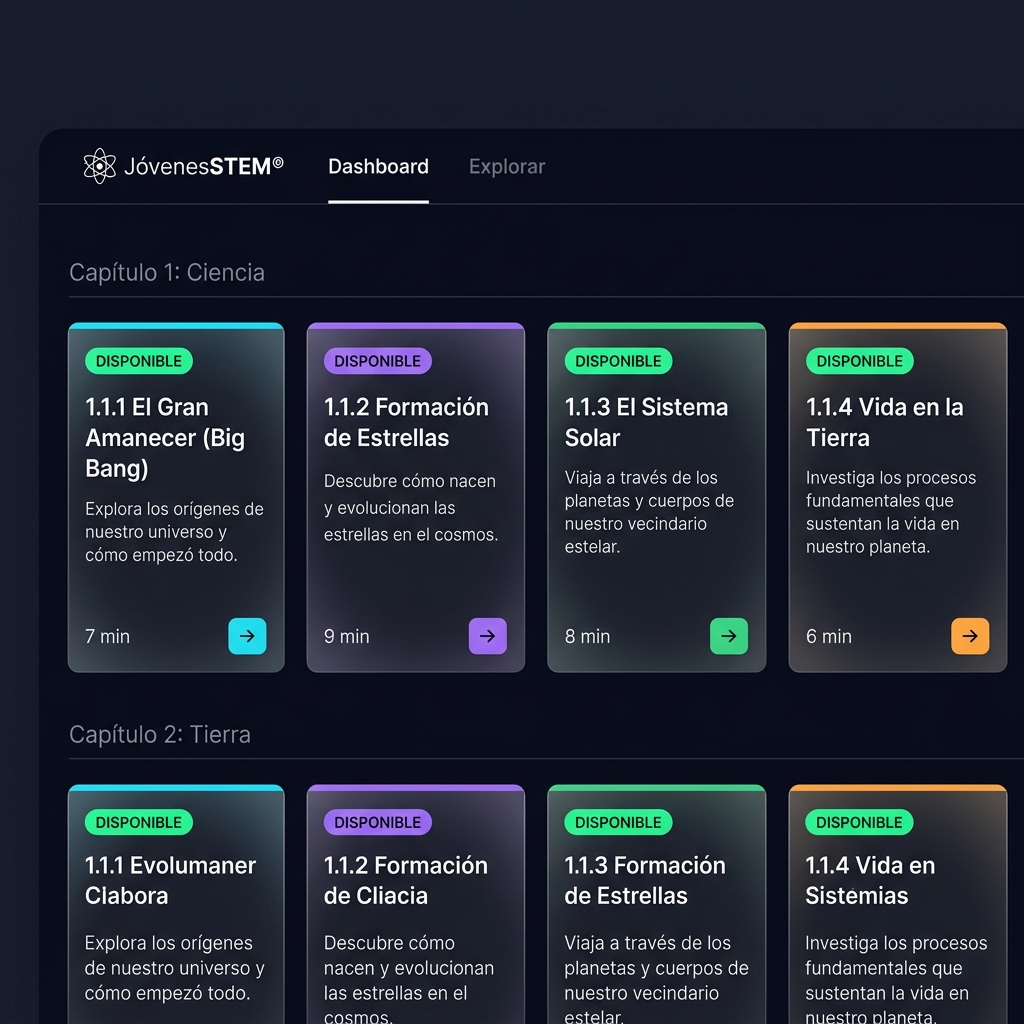 JóvenesSTEM Web Platform Preview